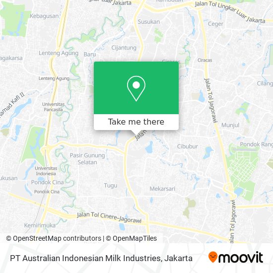 PT Australian Indonesian Milk Industries map