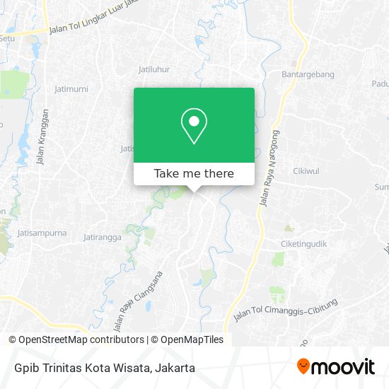 Gpib Trinitas Kota Wisata map