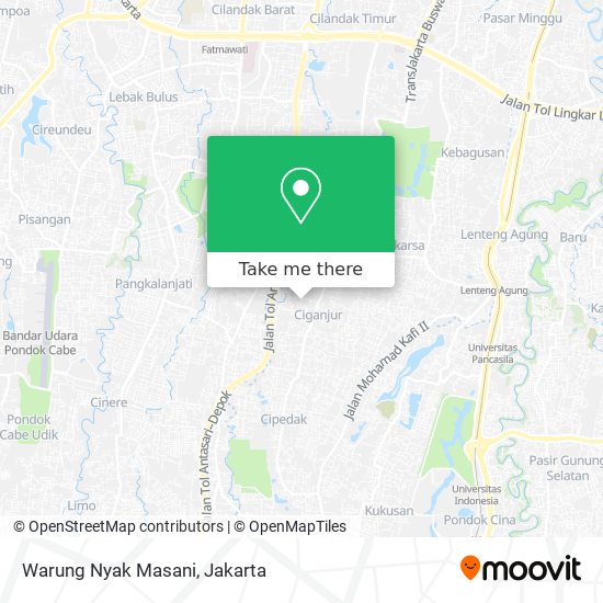 Warung Nyak Masani map