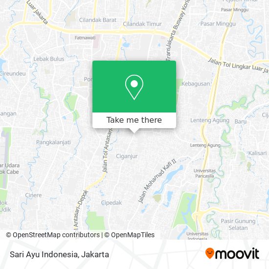 Sari Ayu Indonesia map