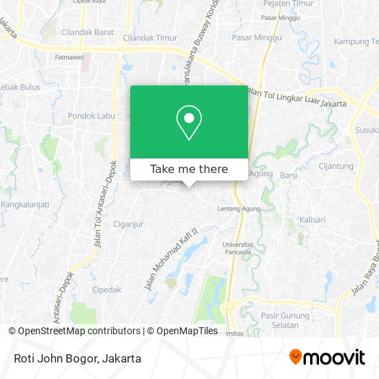 Roti John Bogor map