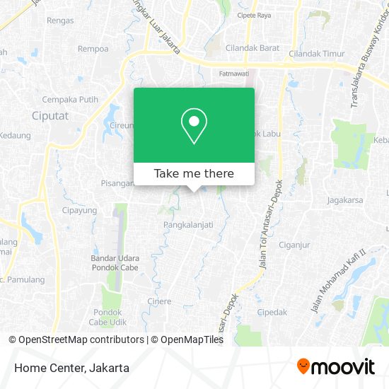 Home Center map