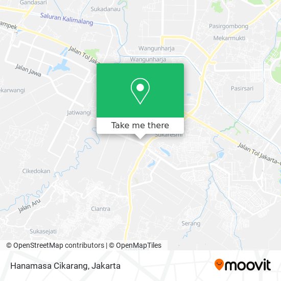 Hanamasa Cikarang map