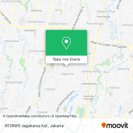 RT3RW5 Jagakarsa Kel. map