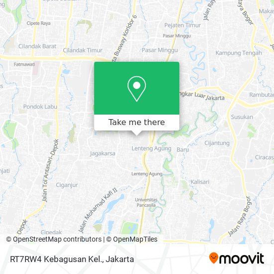 RT7RW4 Kebagusan Kel. map