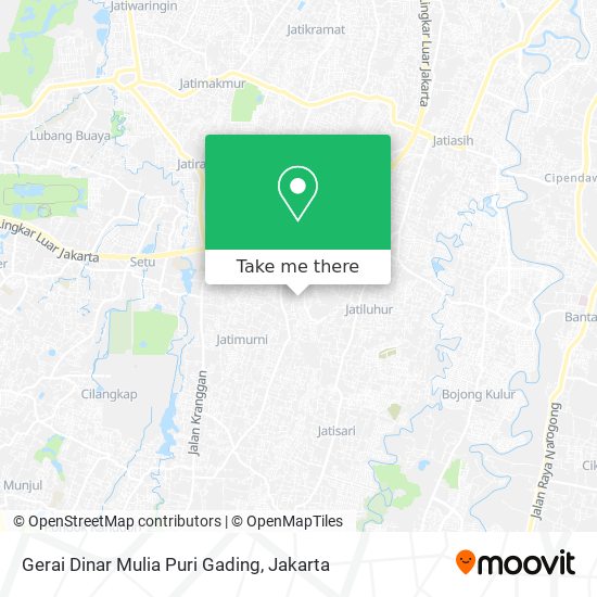 Gerai Dinar Mulia Puri Gading map