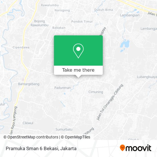 Pramuka Sman 6 Bekasi map