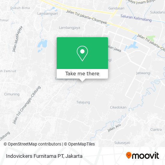 Indovickers Furnitama PT map