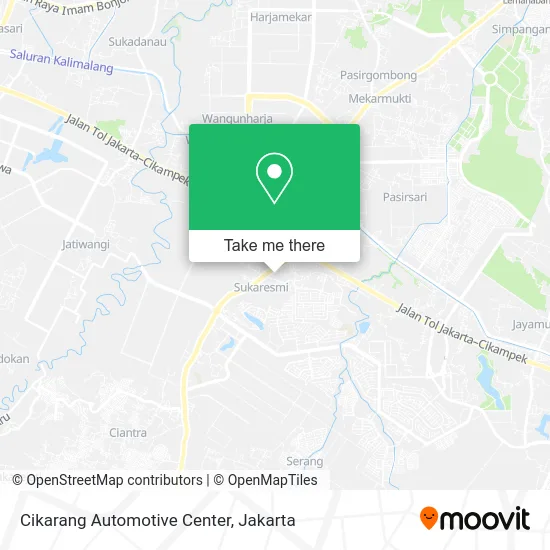 Cikarang Automotive Center map