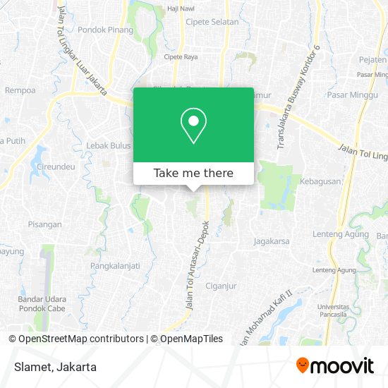 Slamet map