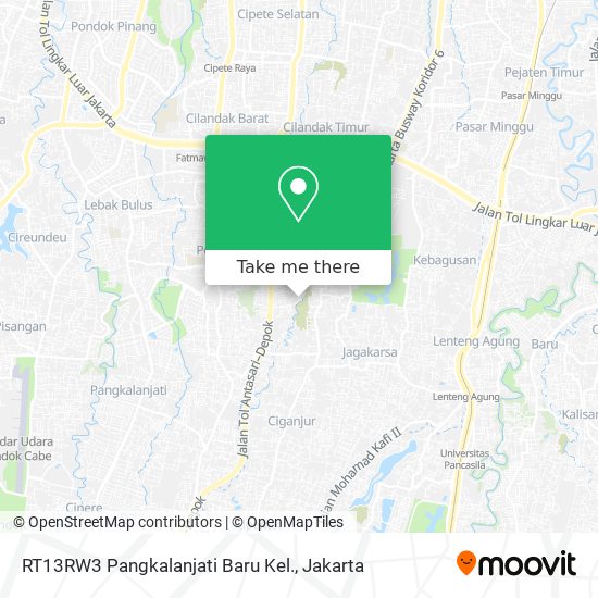 RT13RW3 Pangkalanjati Baru Kel. map
