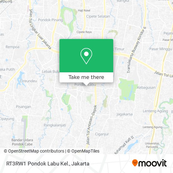 RT3RW1 Pondok Labu Kel. map