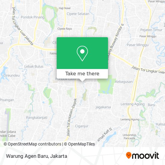 Warung Agen Baru map