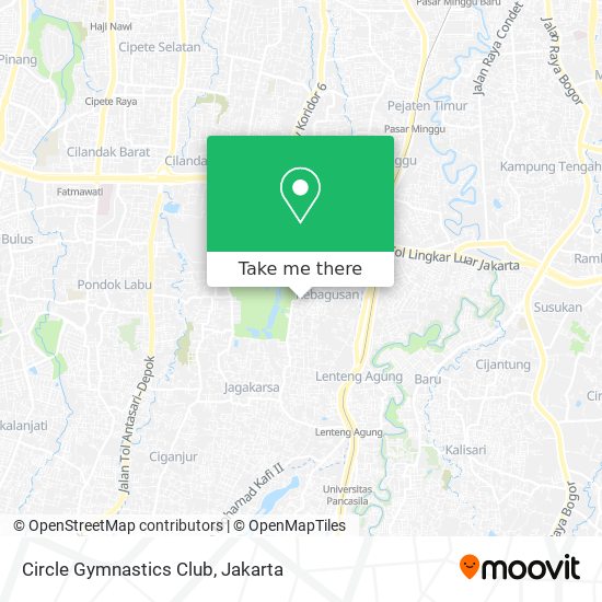 Circle Gymnastics Club map