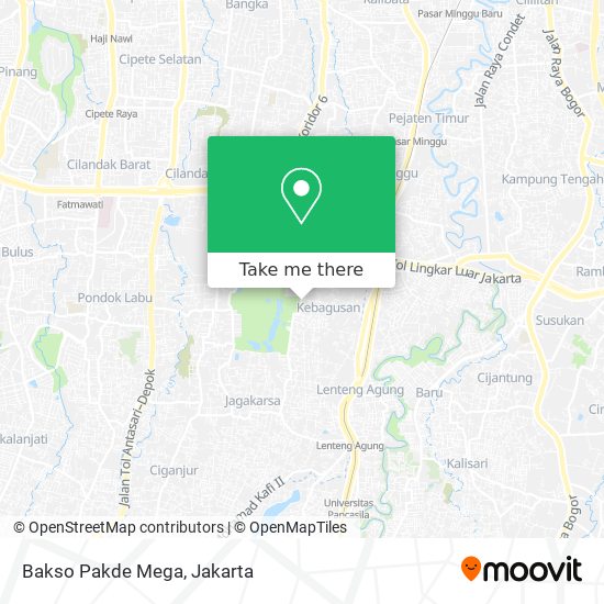 Bakso Pakde Mega map