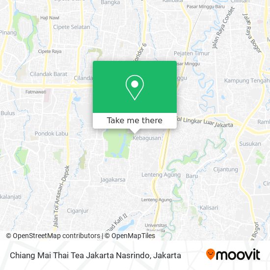 Chiang Mai Thai Tea Jakarta Nasrindo map