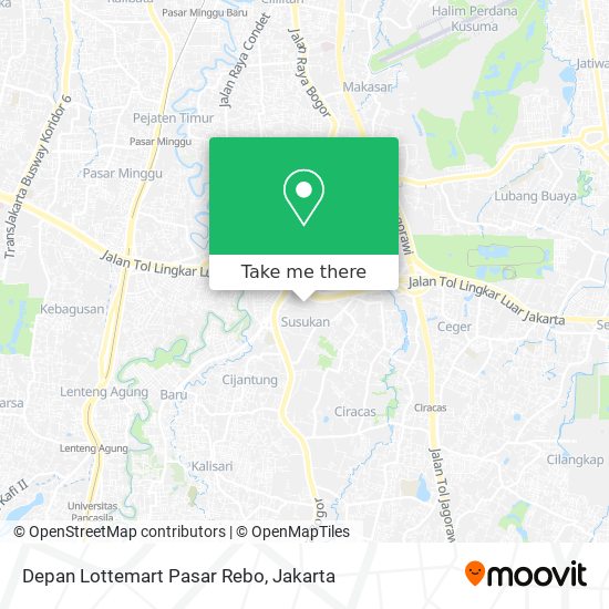 Depan Lottemart Pasar Rebo map