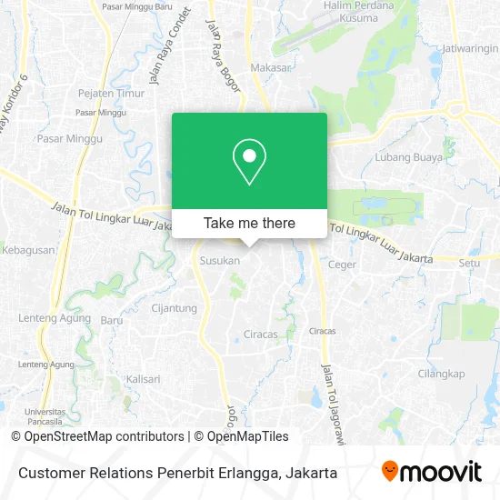 Customer Relations Penerbit Erlangga map