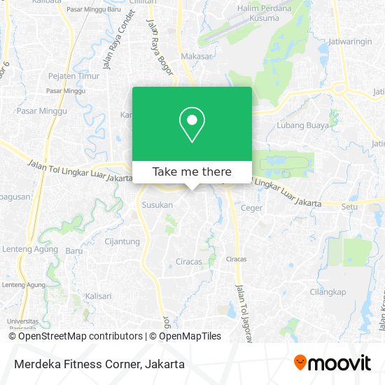 Merdeka Fitness Corner map