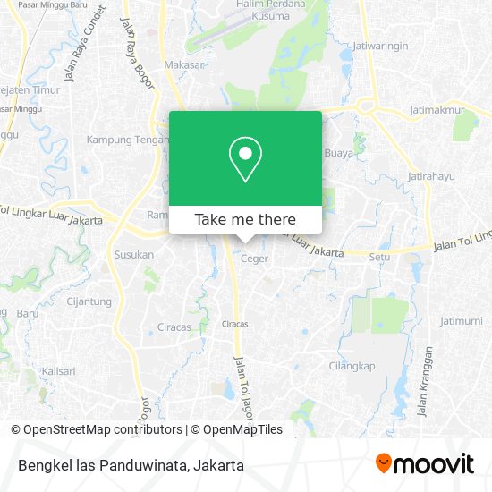 Bengkel las Panduwinata map