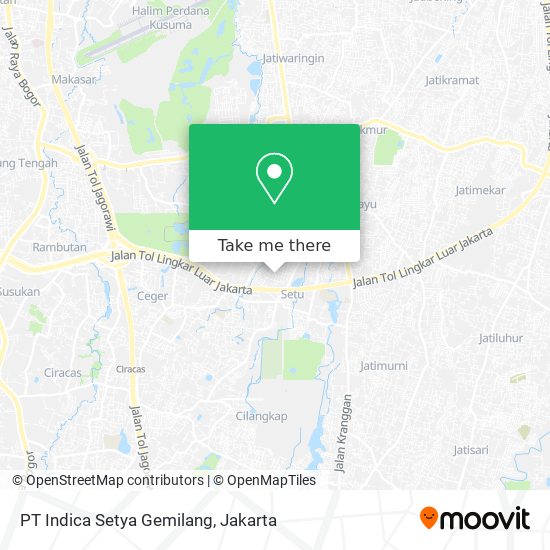 PT Indica Setya Gemilang map