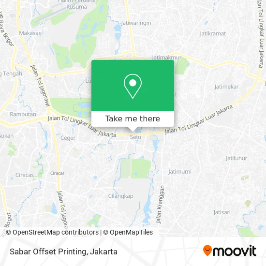 Sabar Offset Printing map