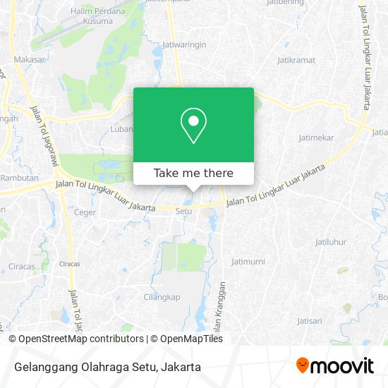Gelanggang Olahraga Setu map