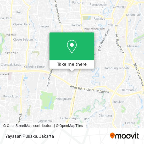 Yayasan Pusaka map