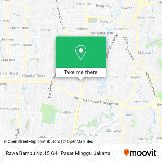 Rawa Bambu No.15 G-H Pasar Minggu map