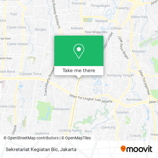 Sekretariat Kegiatan Bic map