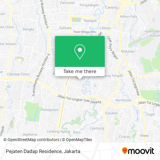 Pejaten Dadap Residence map