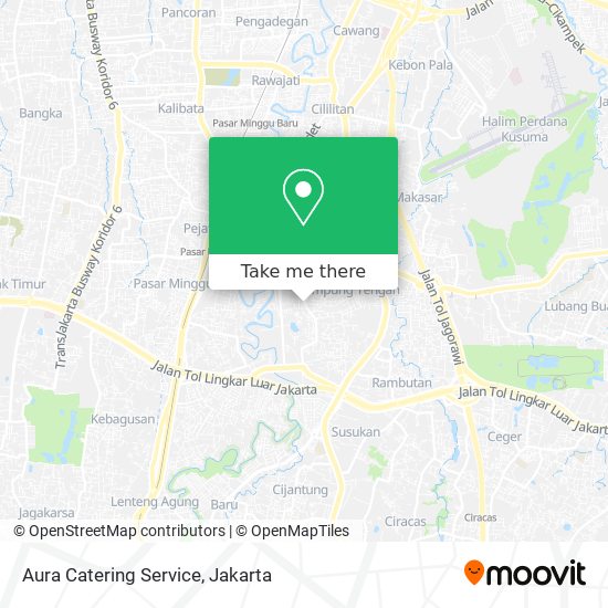 Aura Catering Service map