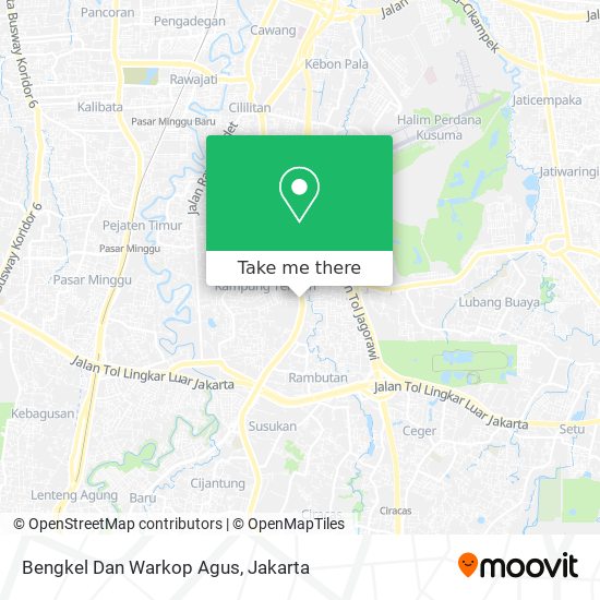 Bengkel Dan Warkop Agus map