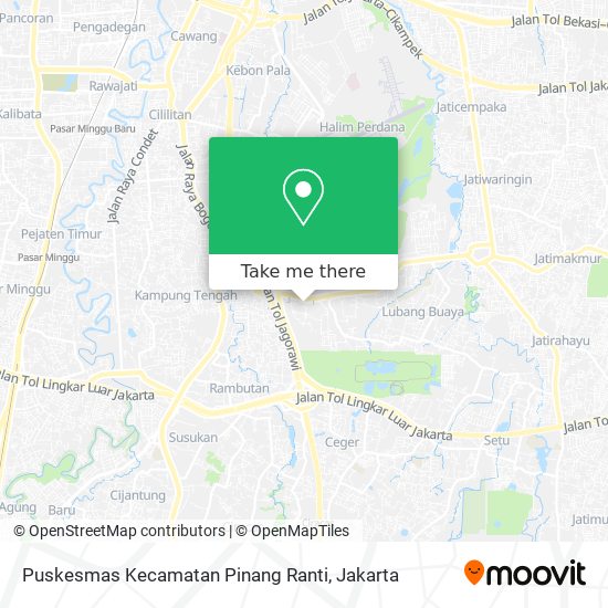 Puskesmas Kecamatan Pinang Ranti map