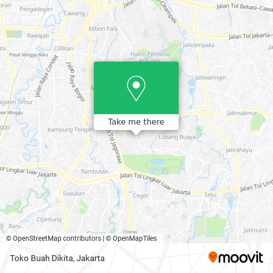 Toko Buah Dikita map