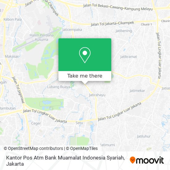 Kantor Pos Atm Bank Muamalat Indonesia Syariah map