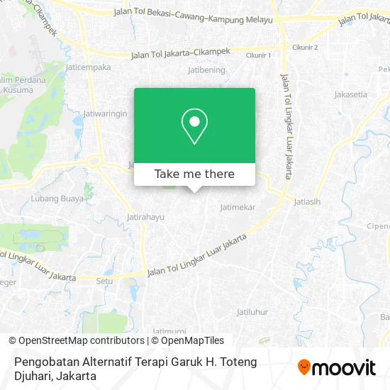 Pengobatan Alternatif Terapi Garuk H. Toteng Djuhari map