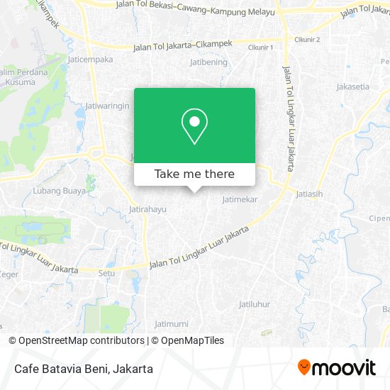 Cafe Batavia Beni map