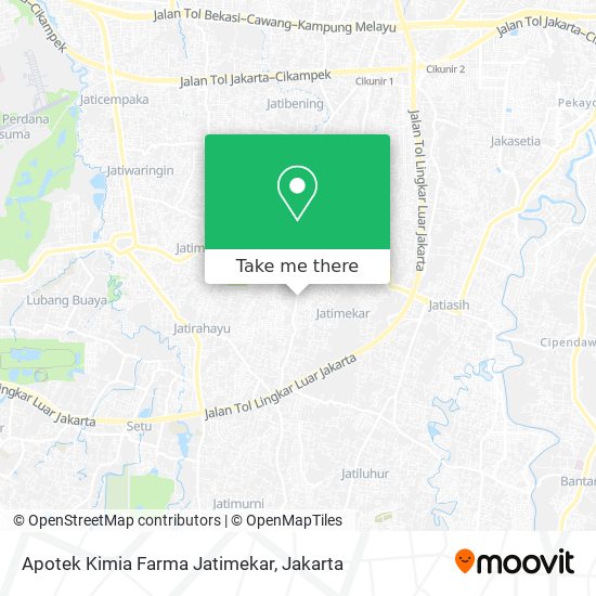 Apotek Kimia Farma Jatimekar map