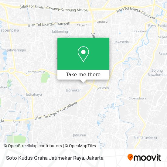 Soto Kudus Graha Jatimekar Raya map