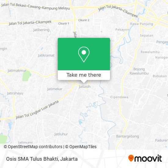 Osis SMA Tulus Bhakti map