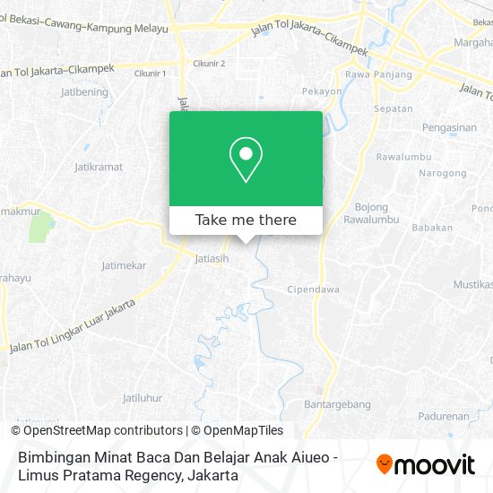 Bimbingan Minat Baca Dan Belajar Anak Aiueo - Limus Pratama Regency map