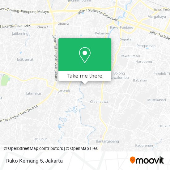 Ruko Kemang 5 map