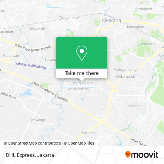 DHL Express map
