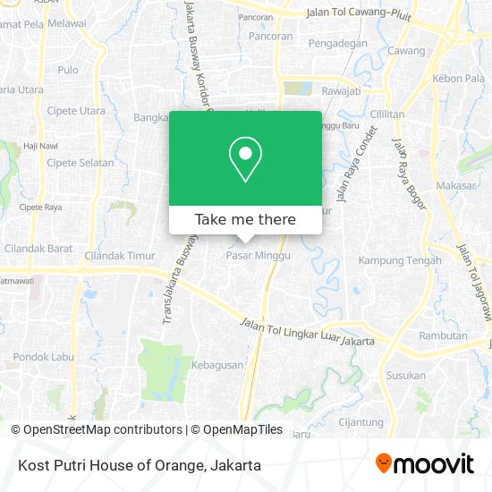 Kost Putri House of Orange map