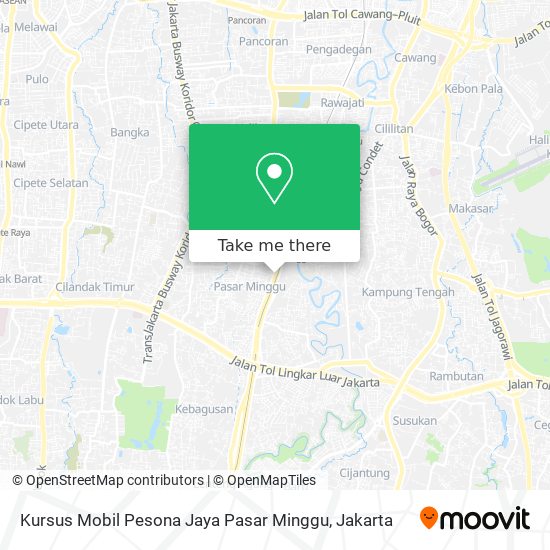 Kursus Mobil Pesona Jaya Pasar Minggu map