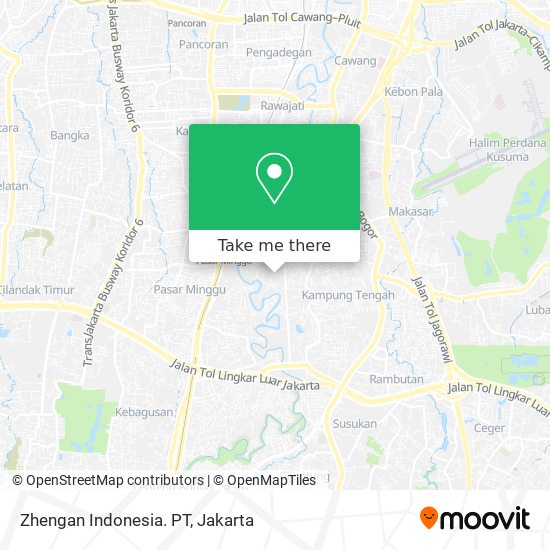 Zhengan Indonesia. PT map