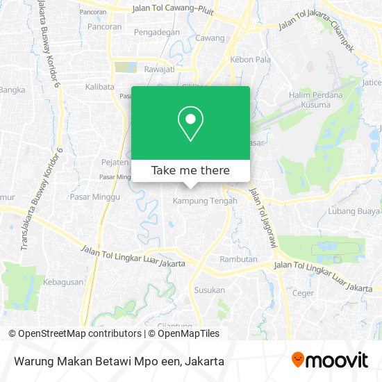 Warung Makan Betawi Mpo een map