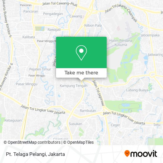 Pt. Telaga Pelangi map