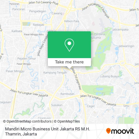 Mandiri Micro Business Unit Jakarta RS M.H. Thamrin map